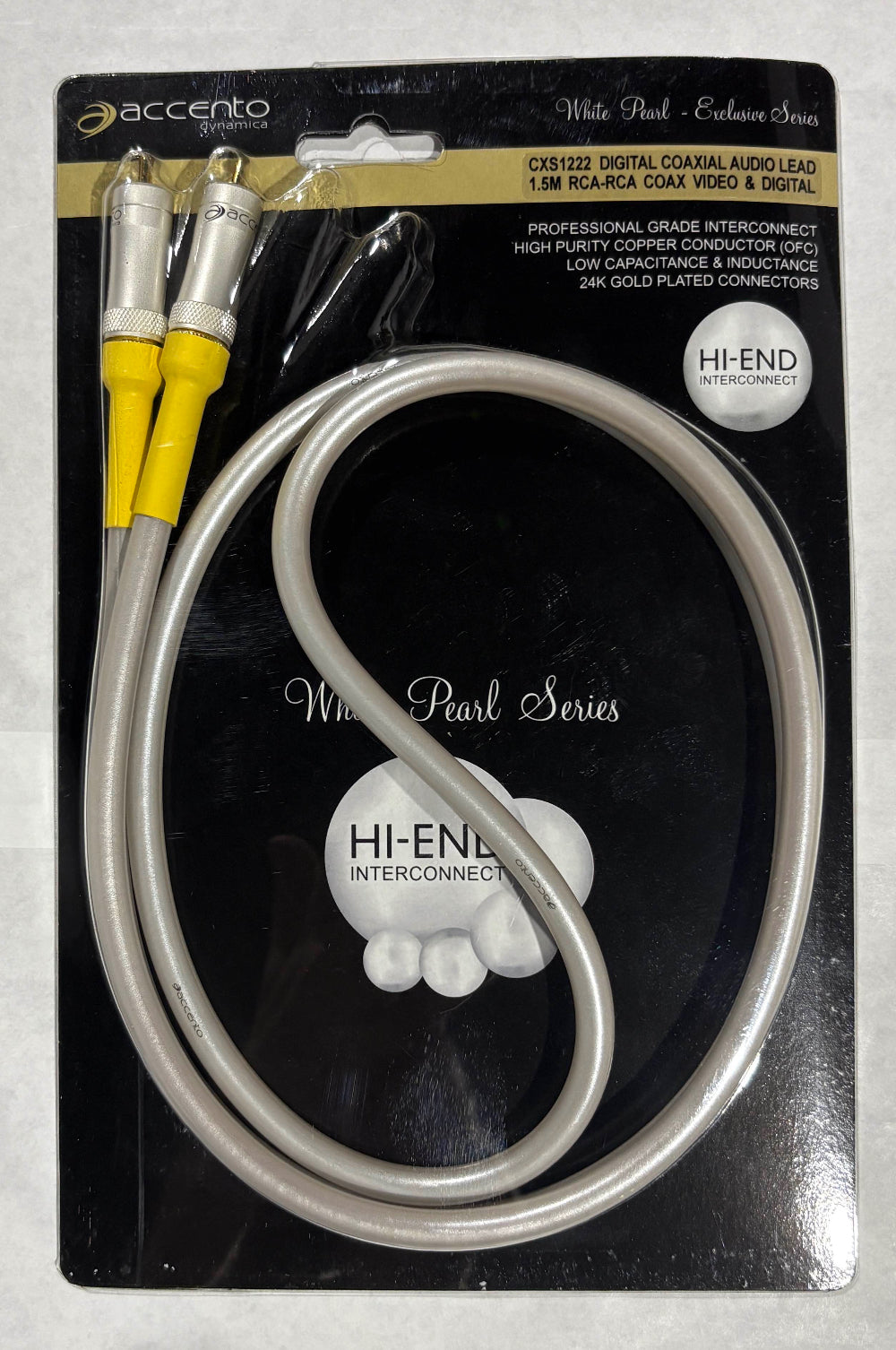 White Pearl Digital Coax Cable 1.5m