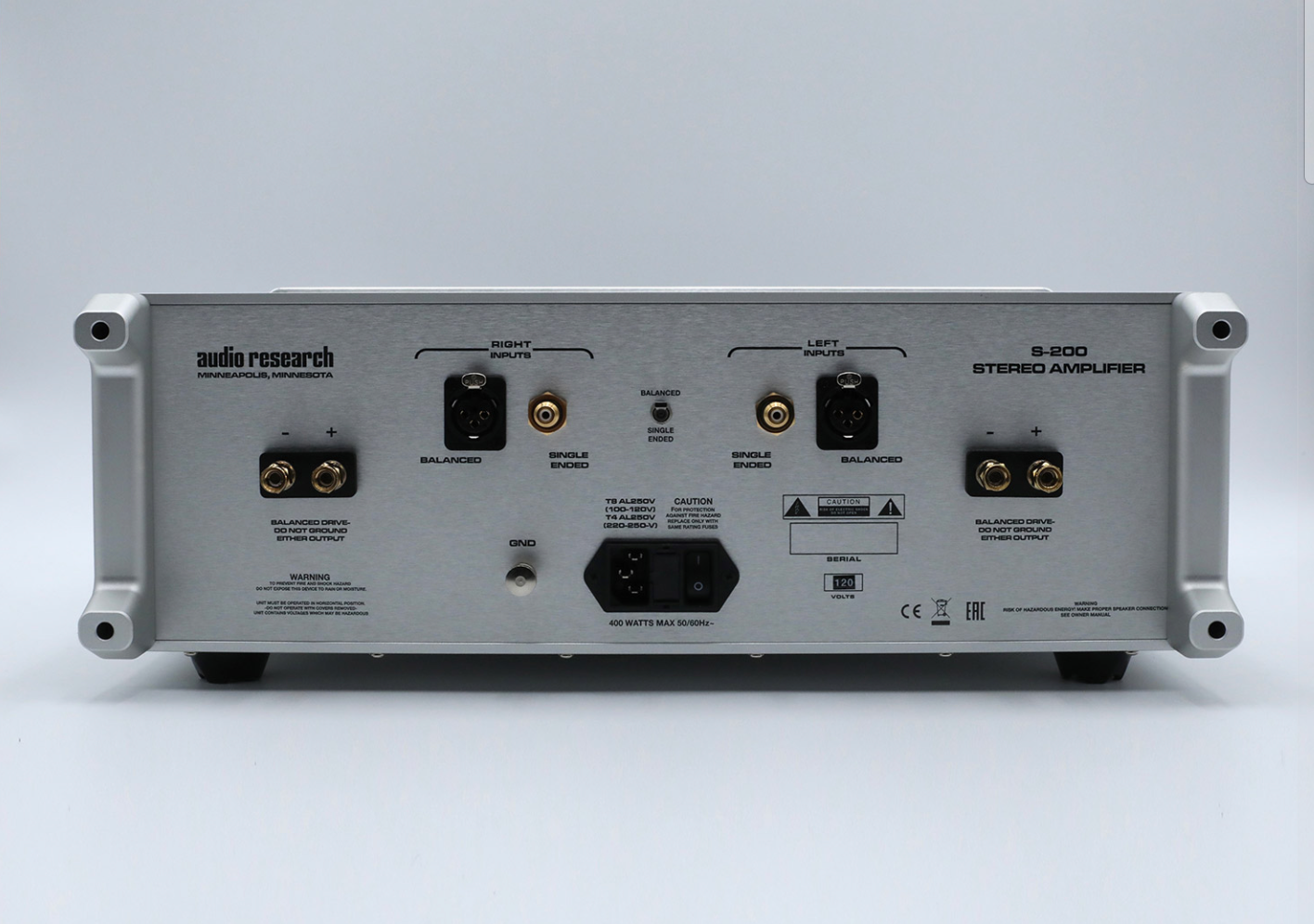 Audio Research S-200 Solid State Stereo Power Amplifier